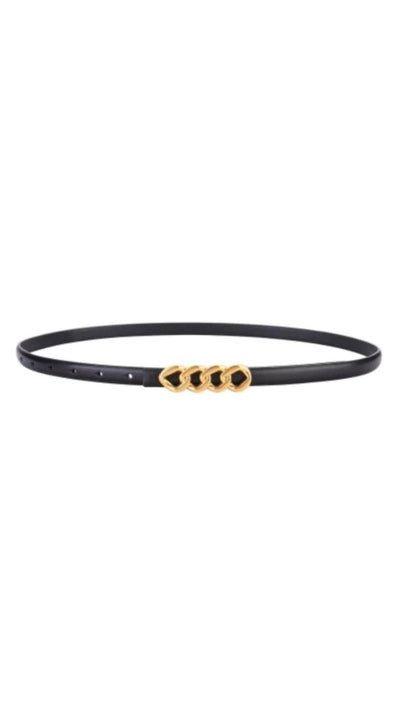 Quad Chain Belt in Black-Accessories-Uniquities