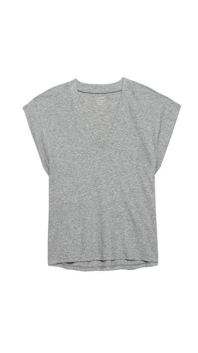 Le Mid Rise V Neck Tee-Tee Shirts-Uniquities