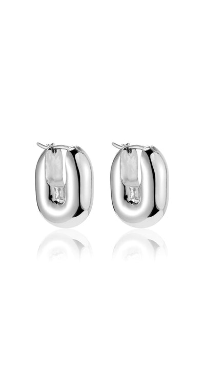 Puffy U-Link Earrings-Jewelry-Uniquities