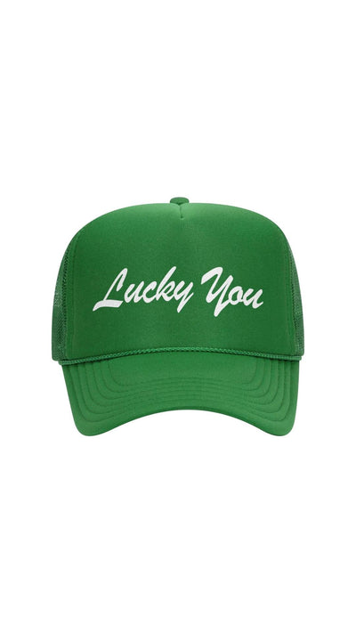 Lucky You Trucker Hat Accessories Uniquities 