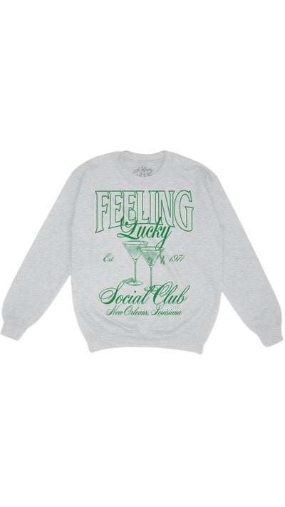 Feeling Lucky Club Sweatshirt-Lounge-Uniquities