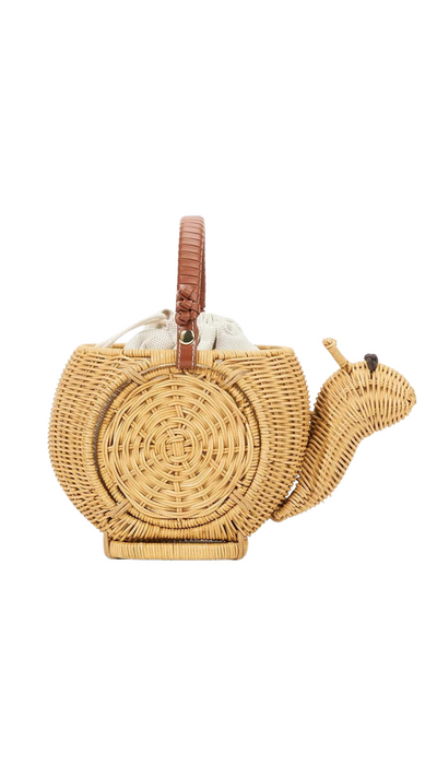 Escargot Wicket Basket Bag-Accessories-Uniquities