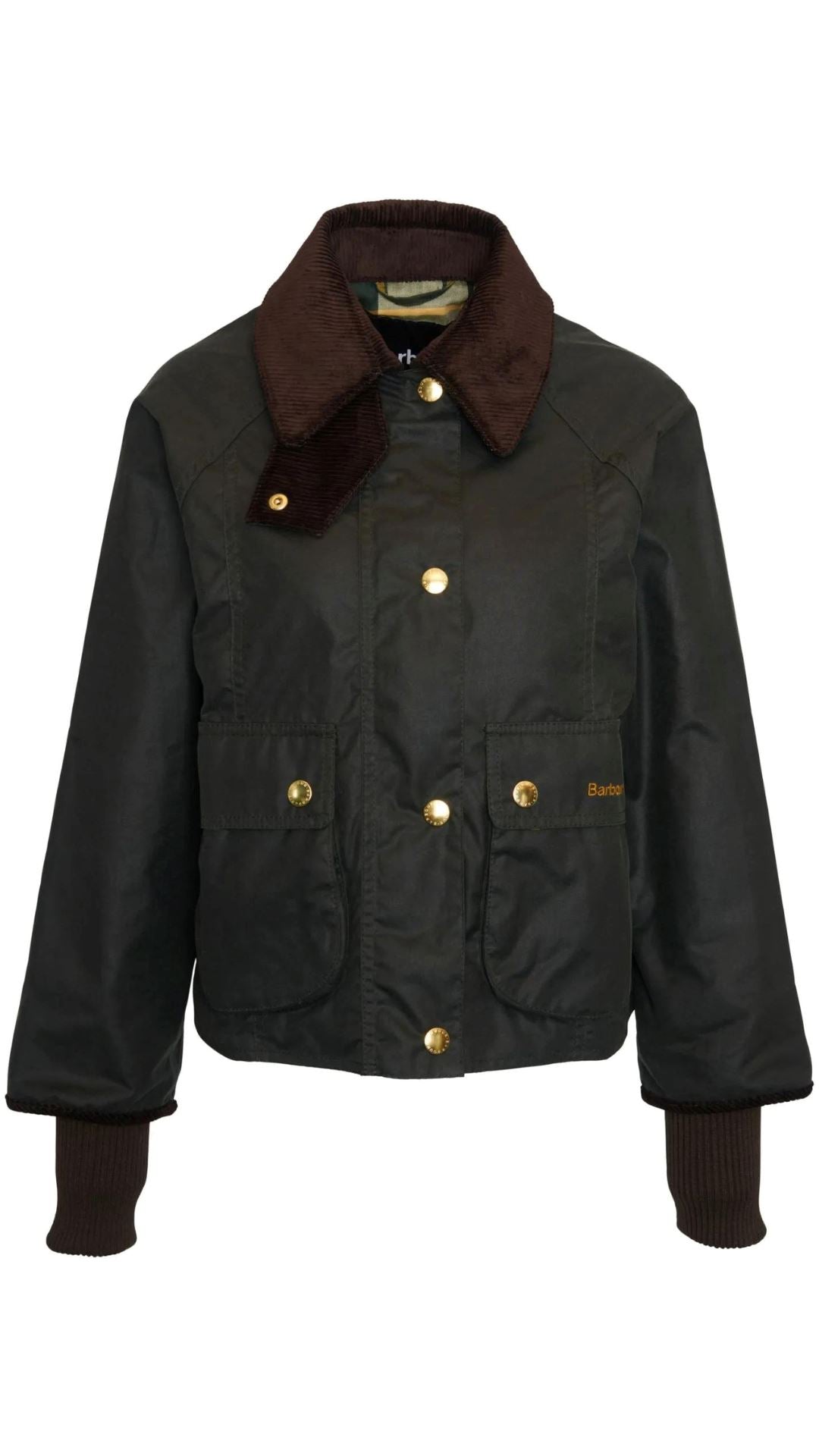 Cropped Beadnell Waxed Jacket-Jackets-Uniquities