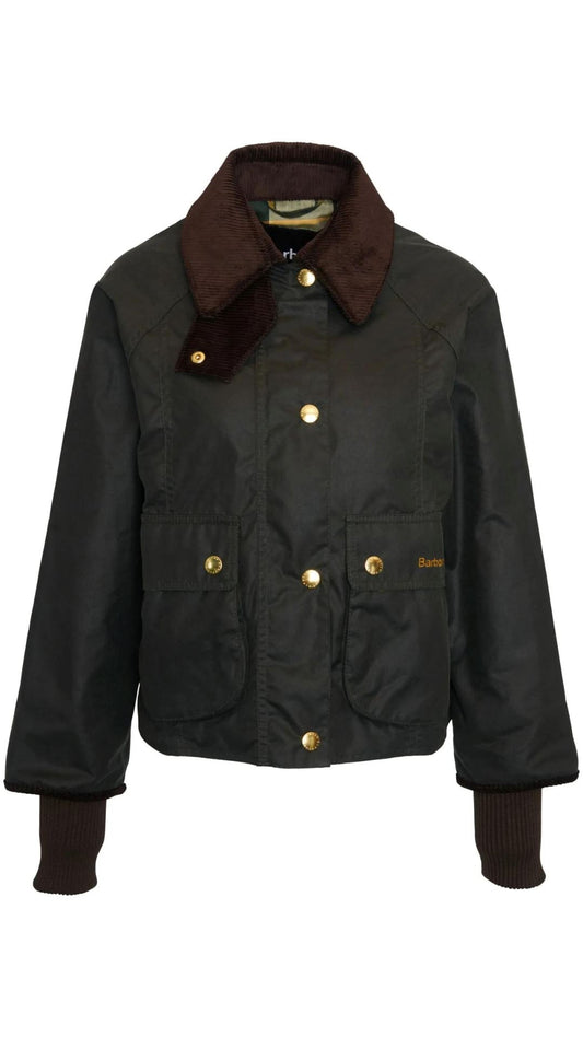 Cropped Beadnell Waxed Jacket-Jackets-Uniquities