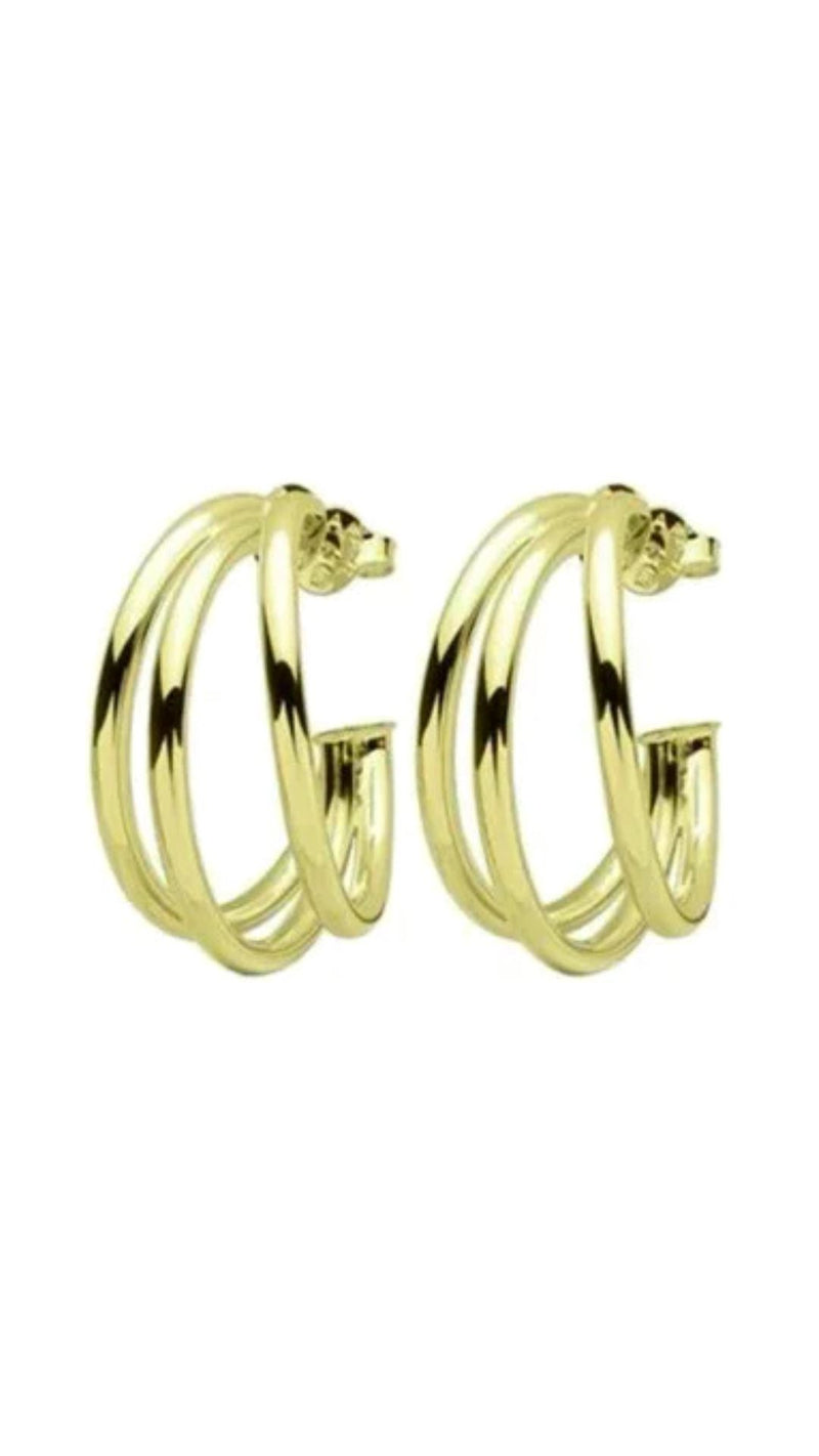 Small Claire Triple Hoop-Jewelry-Uniquities