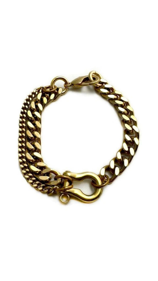 Classic Shackle Duo Bracelet-Jewelry-Uniquities