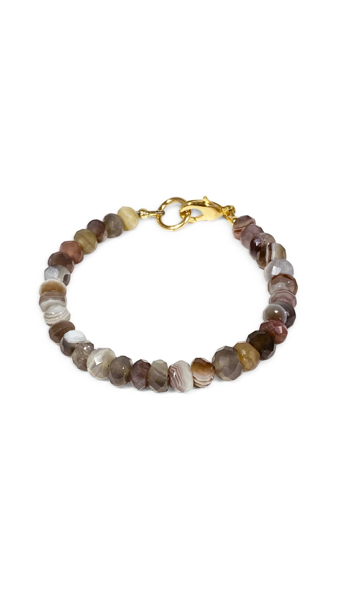 Luxe Botswana Agate Bracelet-Jewelry-Uniquities