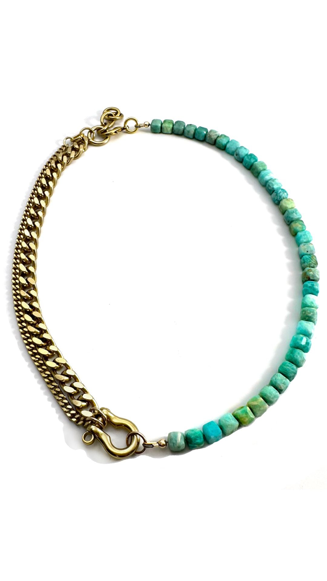 Shackle Amazonite Necklace-Jewelry-Uniquities