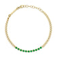 14k Emerald Tennis Bracelet-Jewelry-Uniquities