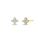 14k Prong Diamond Quad Studs-Jewelry-Uniquities