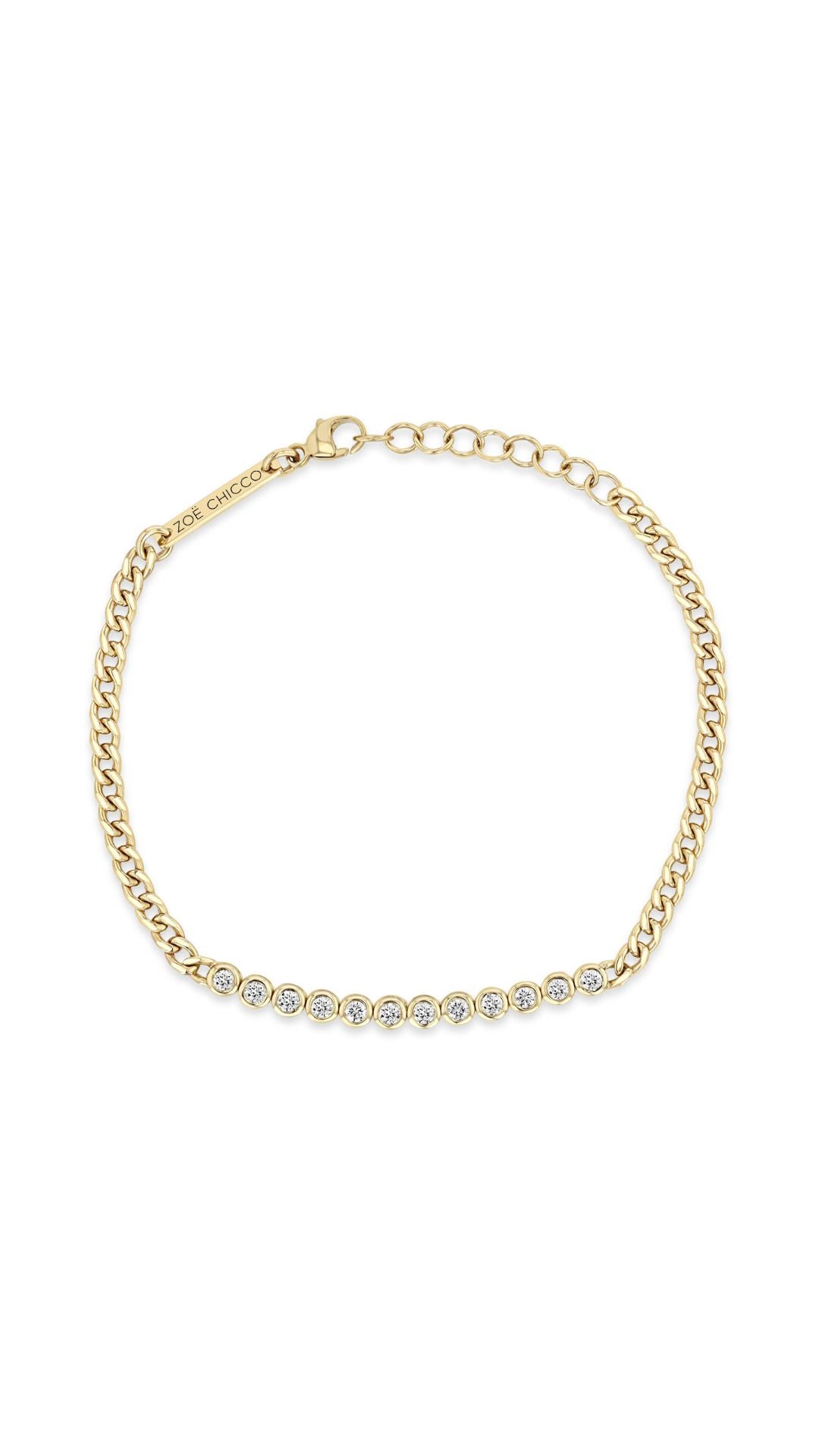 14k Diamond Bezel Tennis Bracelet-Jewelry-Uniquities