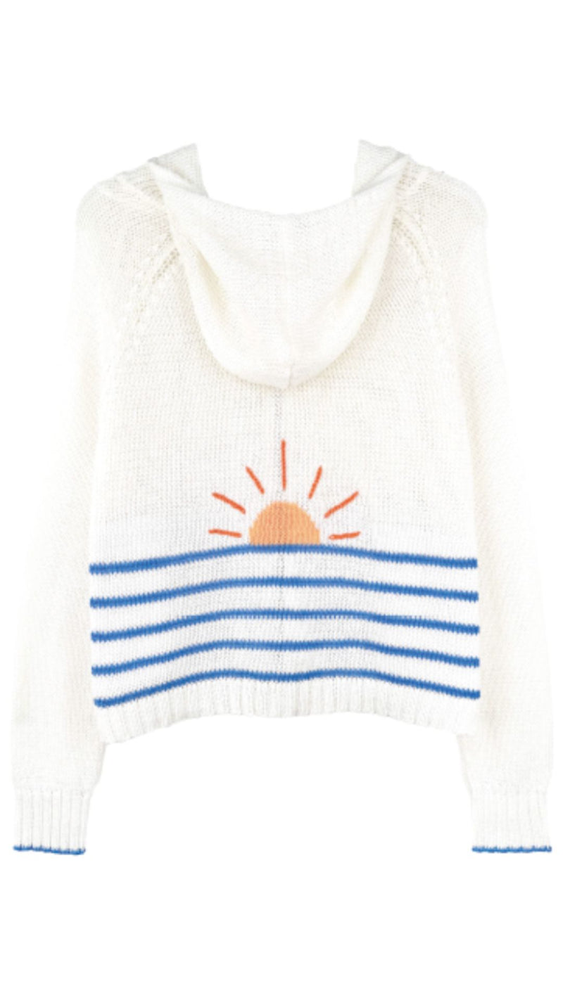 Sunrise Zip Hoodie-Sweaters-Uniquities