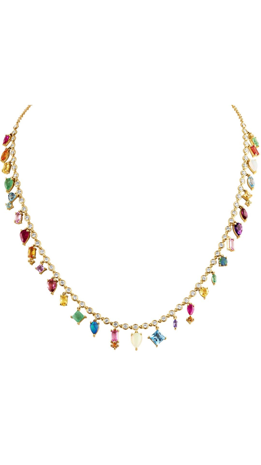 EP Collar Necklace Rainbow-Jewelry-Uniquities