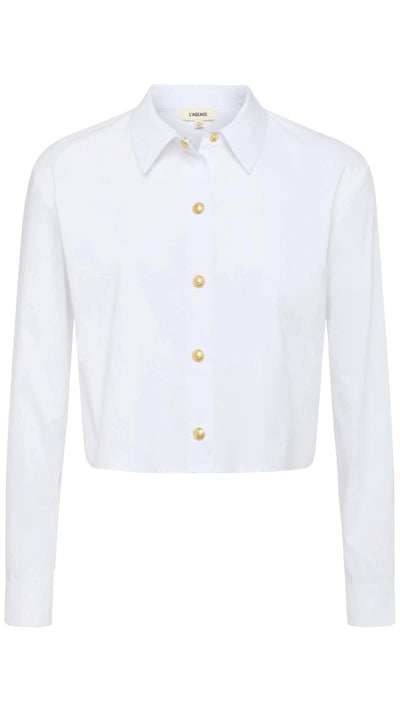 Cosette Crop Hi Low Shirt-Tops/Blouses-Uniquities