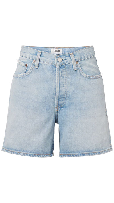 V-Waist Short in Backbeat-Denim-Uniquities