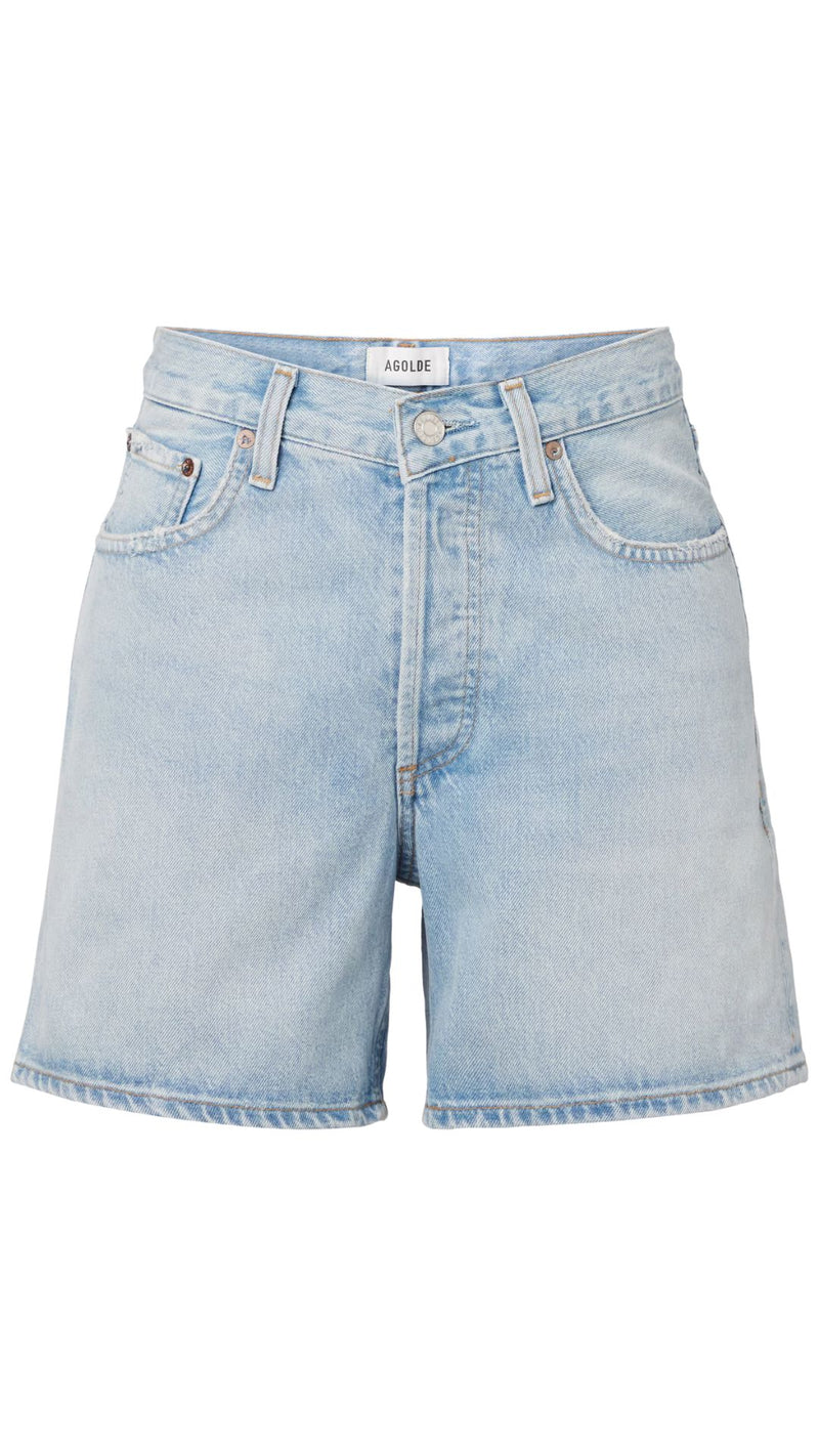 V-Waist Short in Backbeat-Denim-Uniquities