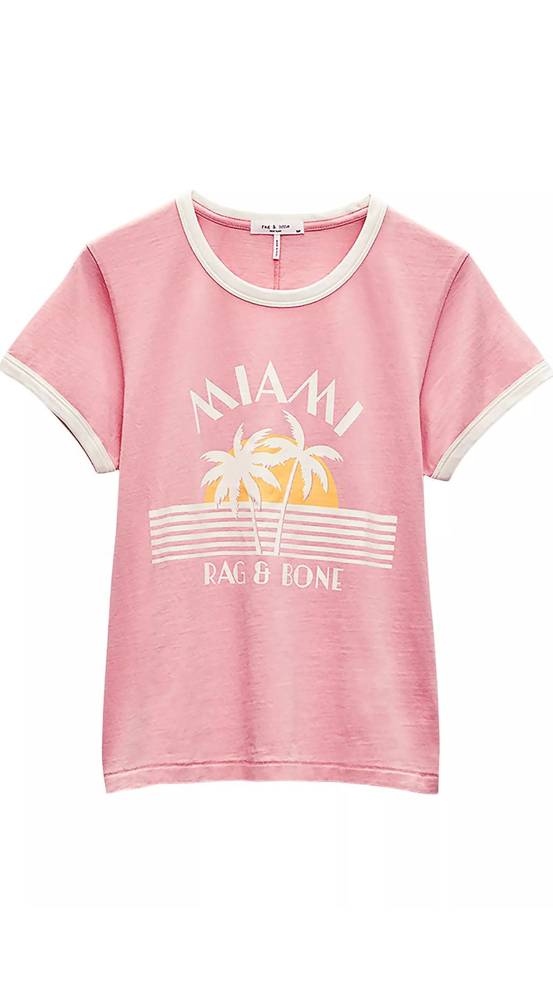 RB Miami Ringer Tee-Tee Shirts-Uniquities