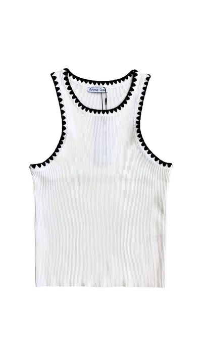 Milly Stitch Tank-Tops/Blouses-Uniquities