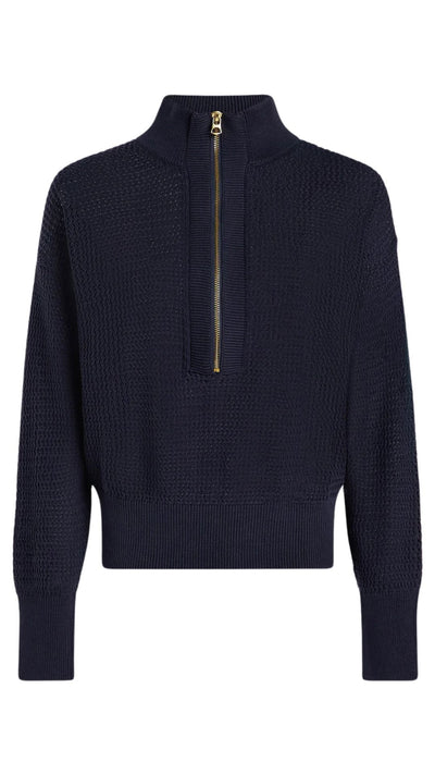 Aurora Half Zip Knit-Sweaters-Uniquities