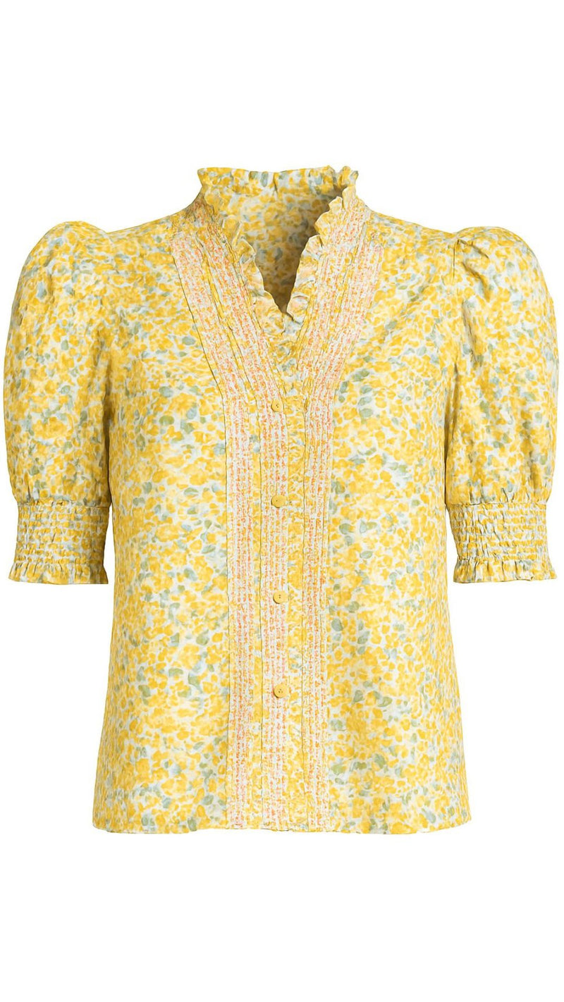 Zuri Top Short Sleeve-Tops/Blouses-Uniquities