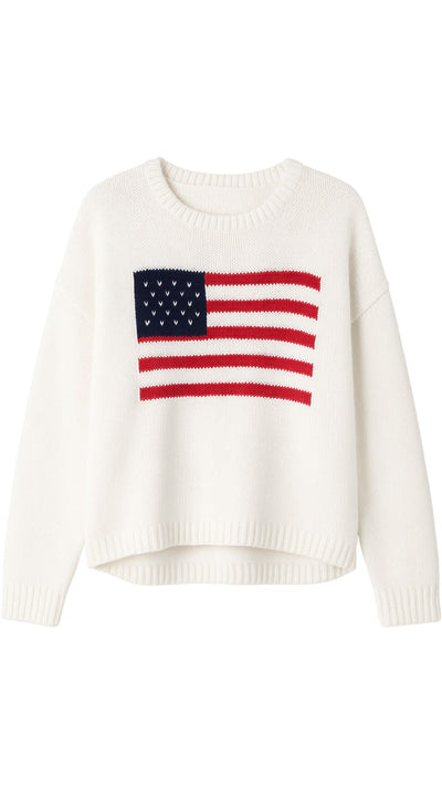 American Flag Sweater-Sweaters-Uniquities
