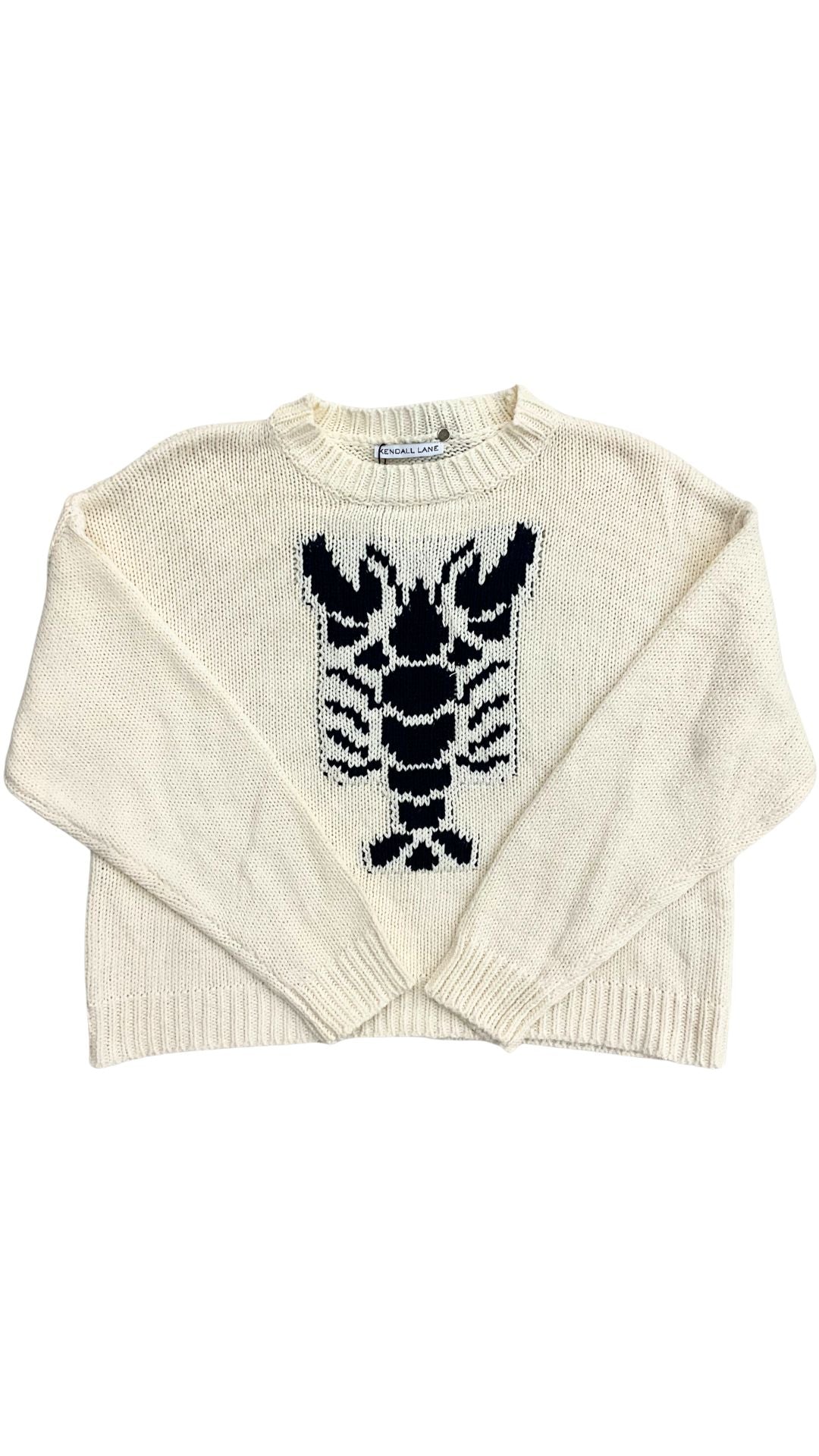Cropped Lobster Sweater-Sweaters-Uniquities