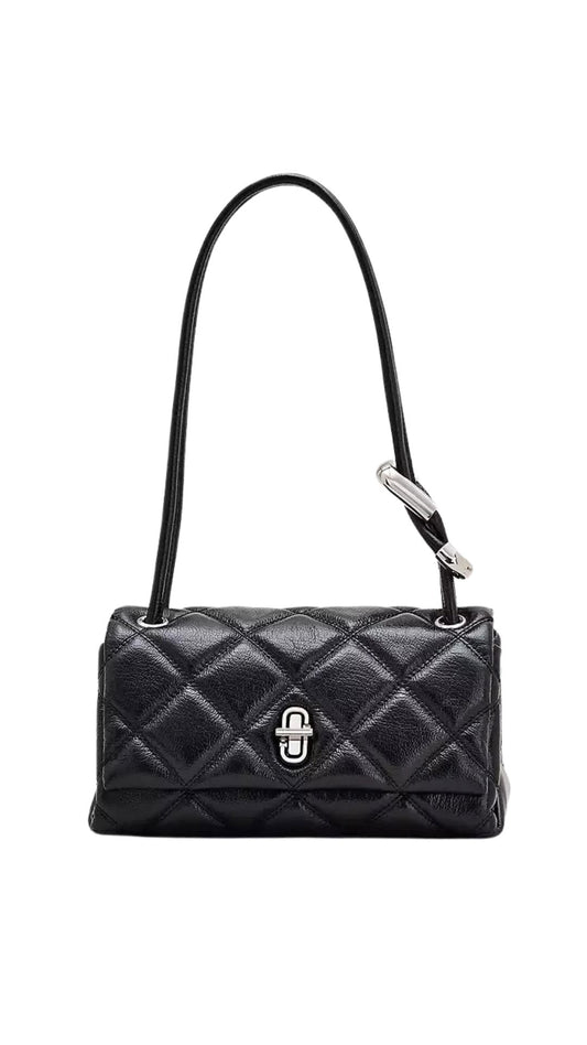Quilted Mini Dual Shoulder Bag-Accessories-Uniquities