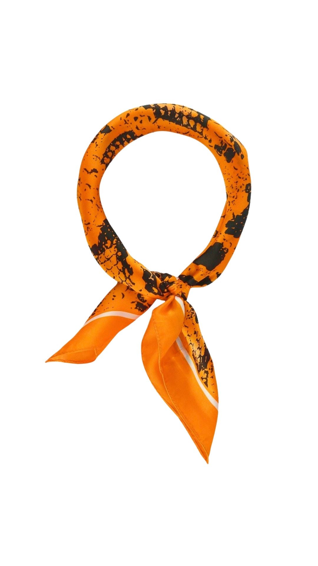 Snake Printed Silky Scarf-Accessories-Uniquities