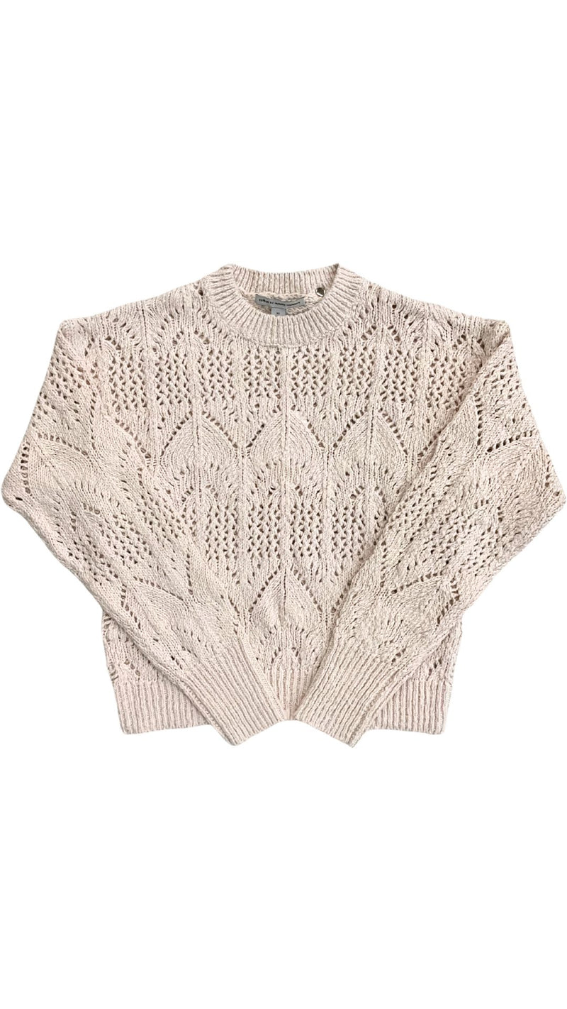 Boxy Pointelle Crew-Sweaters-Uniquities