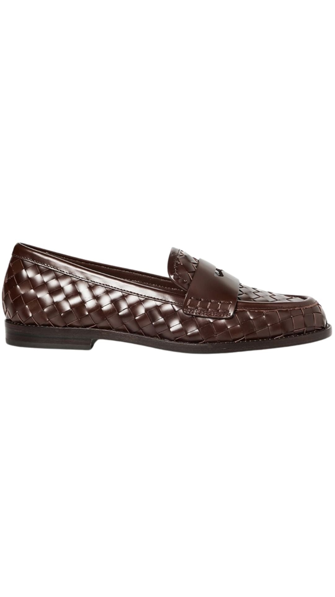 Rachel Woven Leather Loafer-Shoes-Uniquities