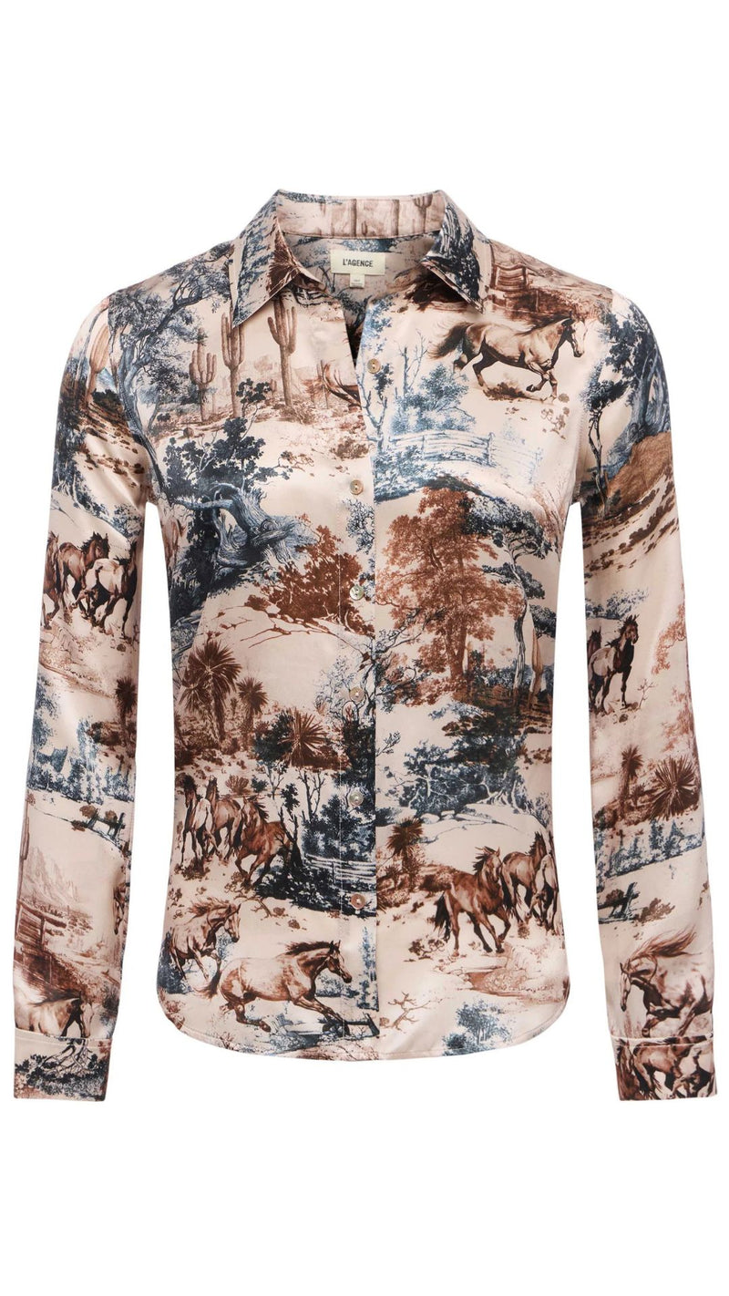 Tyler Long Sleeve Blouse-Tops/Blouses-Uniquities