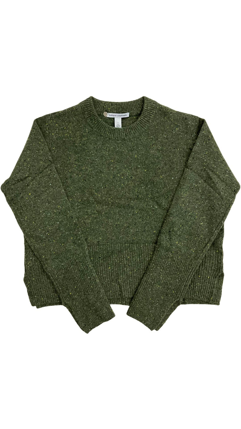 Cropped Boxy Crew With Slits-Sweaters-Uniquities