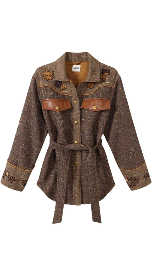 Kiara Belted Jacket-Jackets-Uniquities