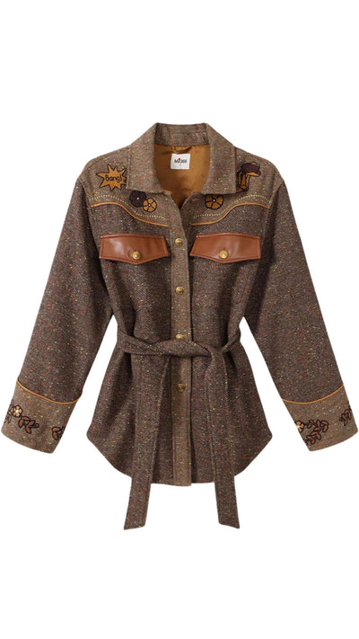 Kiara Belted Jacket-Jackets-Uniquities