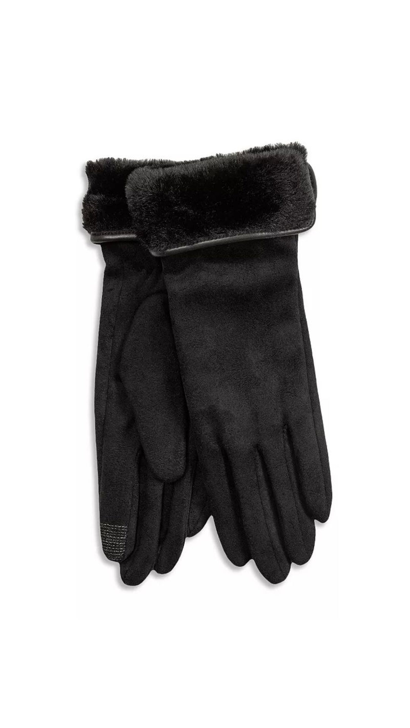 Faux Fur Cuff Gloves-Accessories-Uniquities