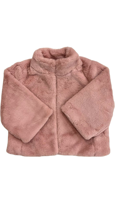 Sheared Mink Faux Fur Jacket-Jackets-Uniquities