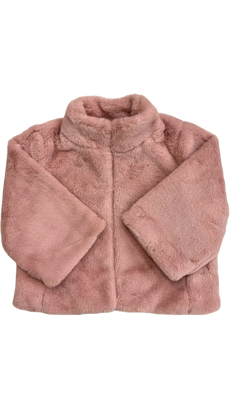Sheared Mink Faux Fur Jacket-Jackets-Uniquities