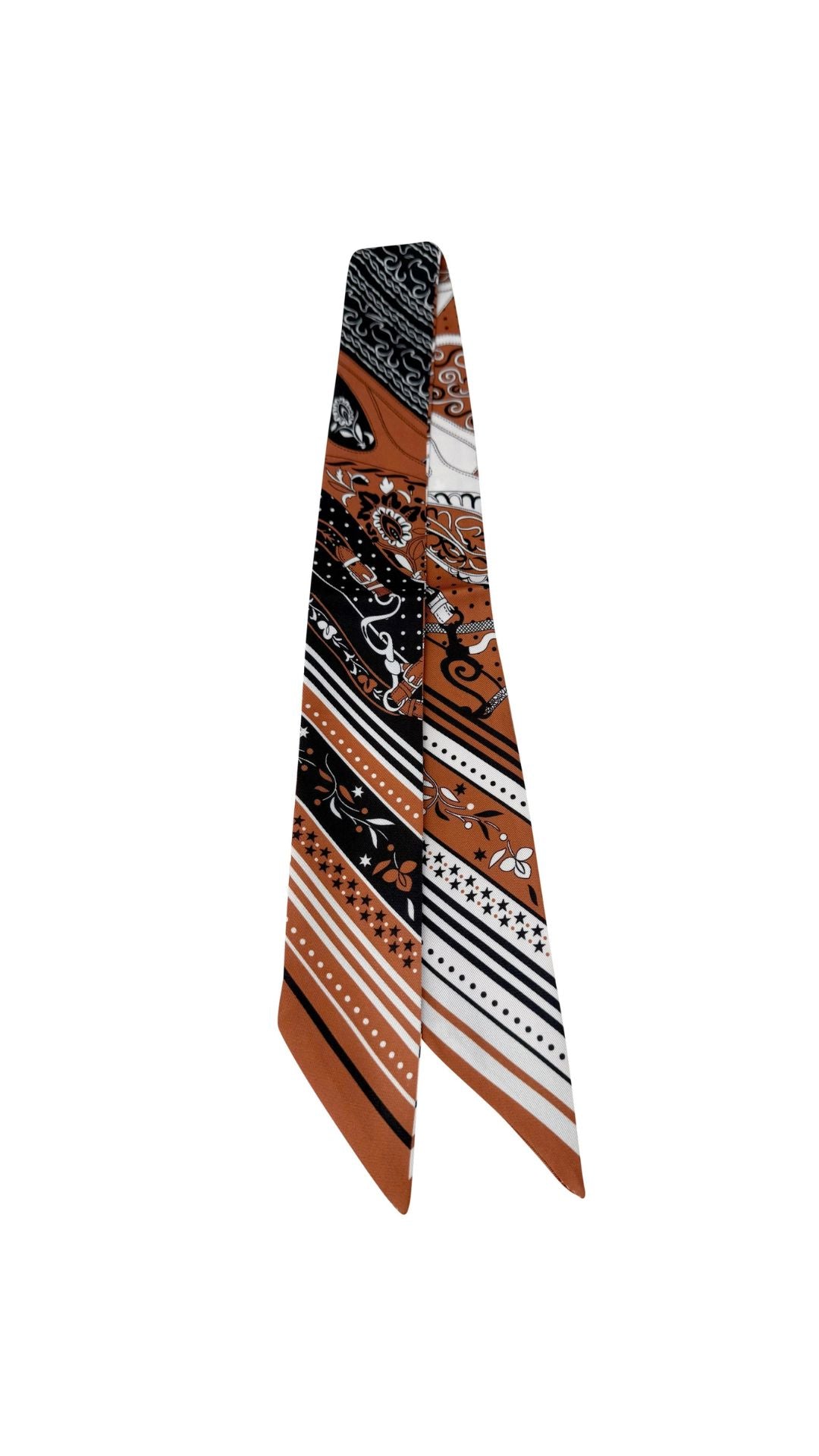 Twilly Scarf Brown-Accessories-Uniquities