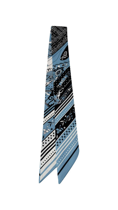 Twilly Scarf Blue-Accessories-Uniquities