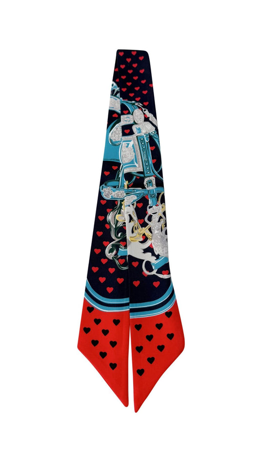 Twilly Scarf Hearts-Accessories-Uniquities