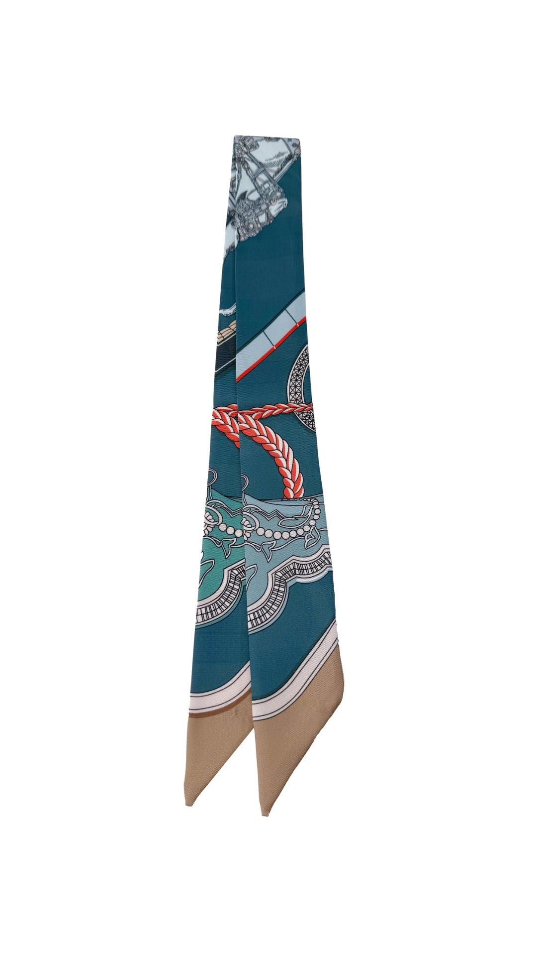 Twilly Scarf Teal-Accessories-Uniquities