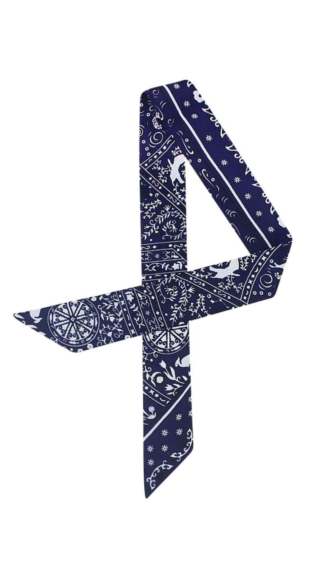 Twilly Bandana Scarf Navy-Accessories-Uniquities