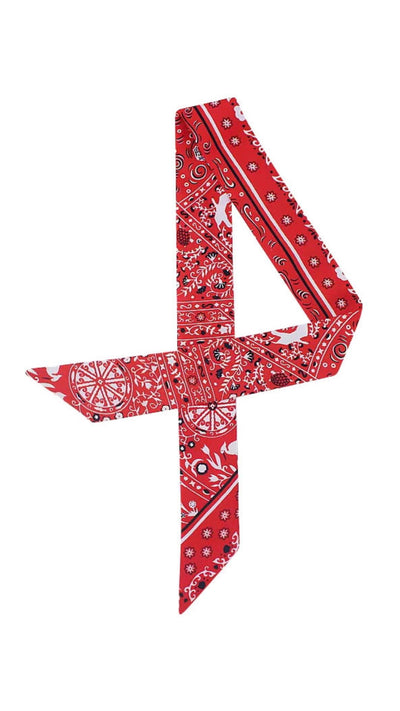 Twilly Bandana Scarf Red-Accessories-Uniquities