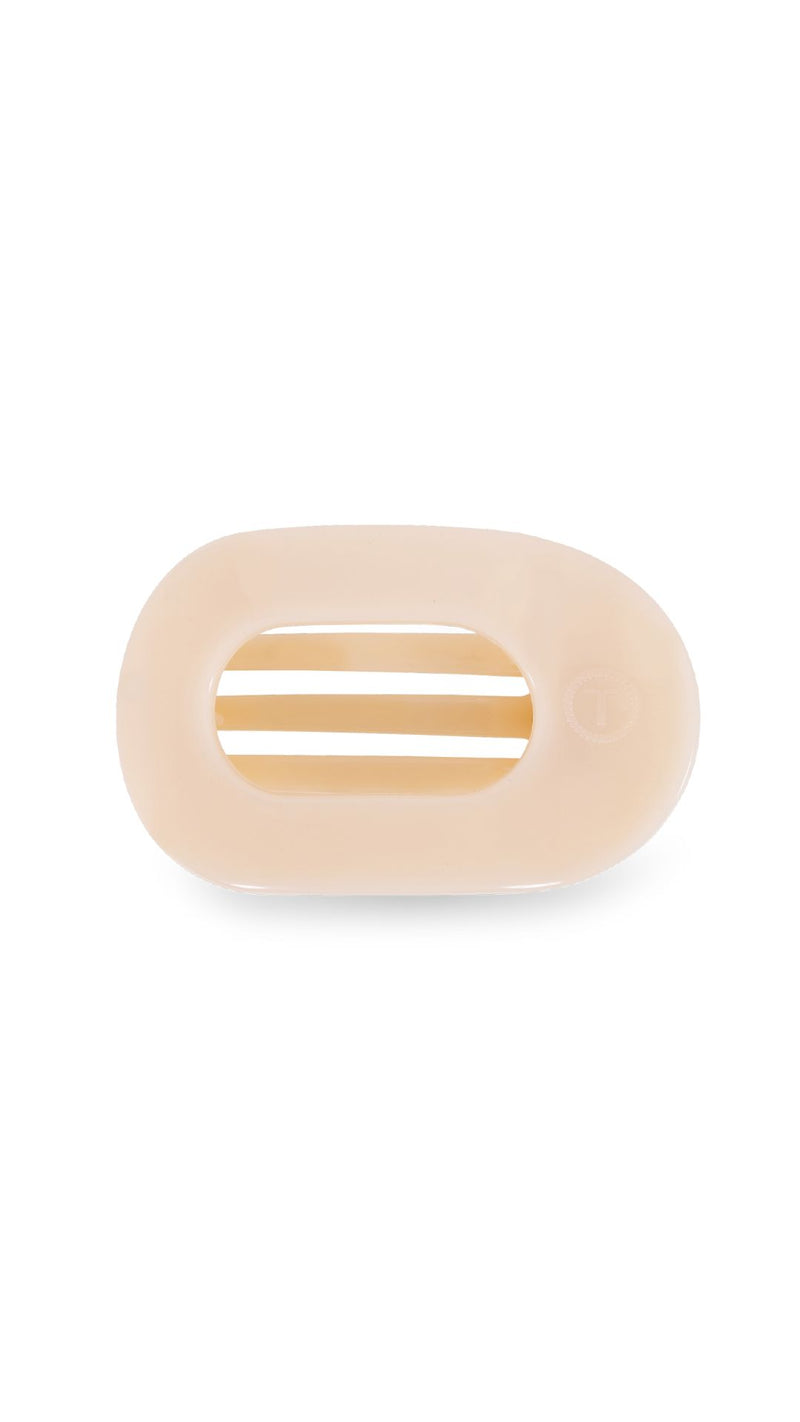 Small Flat Hair Clip Almond Beige-Accessories-Uniquities