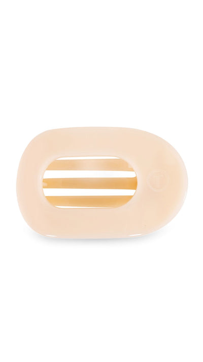 Medium Flat Hair Clip Almond Beige-Accessories-Uniquities
