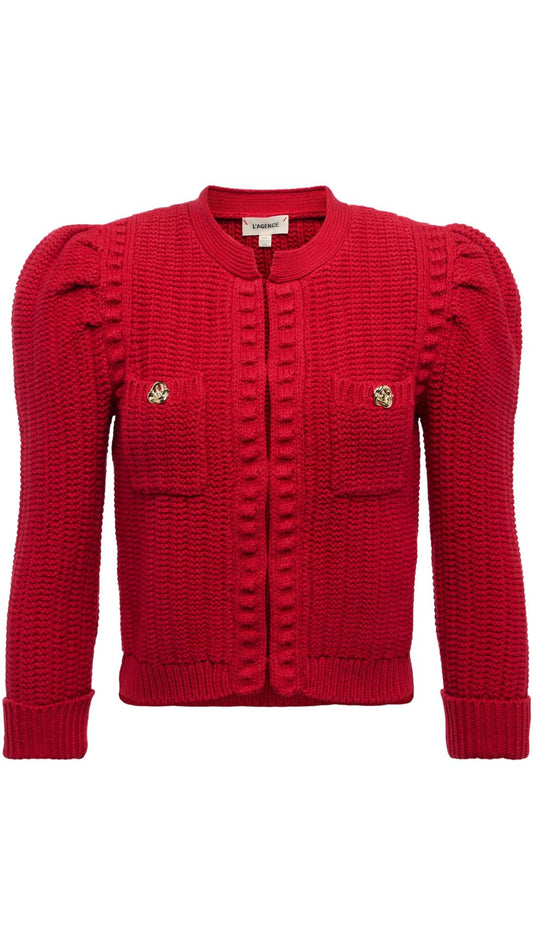 Delli 3/4 Slv Crop Cardi-Sweaters-Uniquities