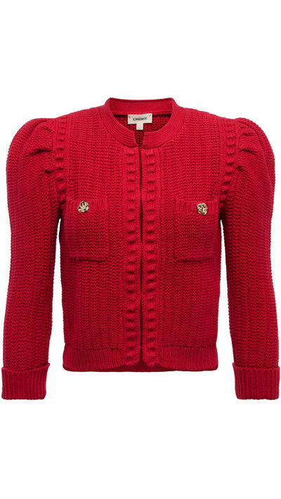 Delli 3/4 Slv Crop Cardi-Sweaters-Uniquities