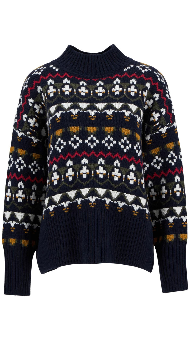 Larisa Fairisle Jumper-Sweaters-Uniquities