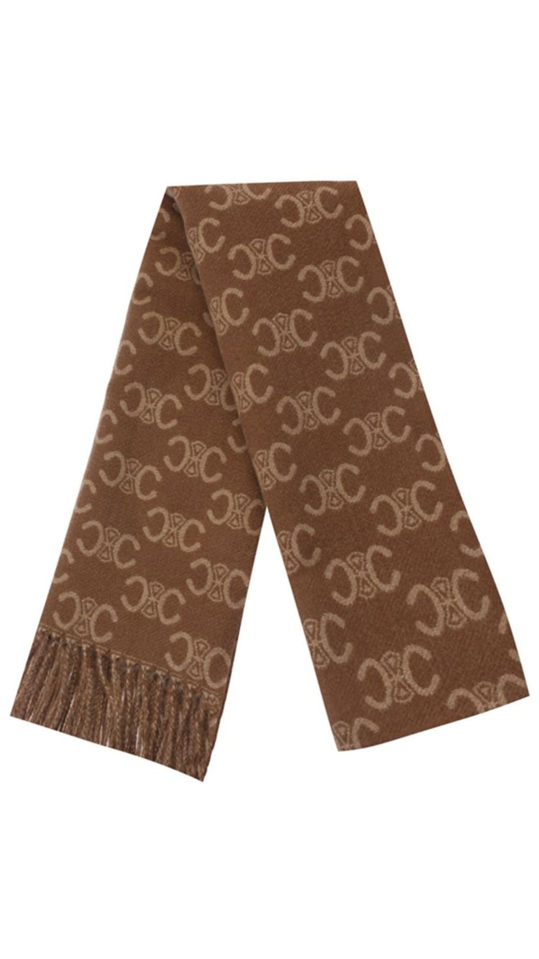 Fringe Fashion Scarf Taupe-Accessories-Uniquities