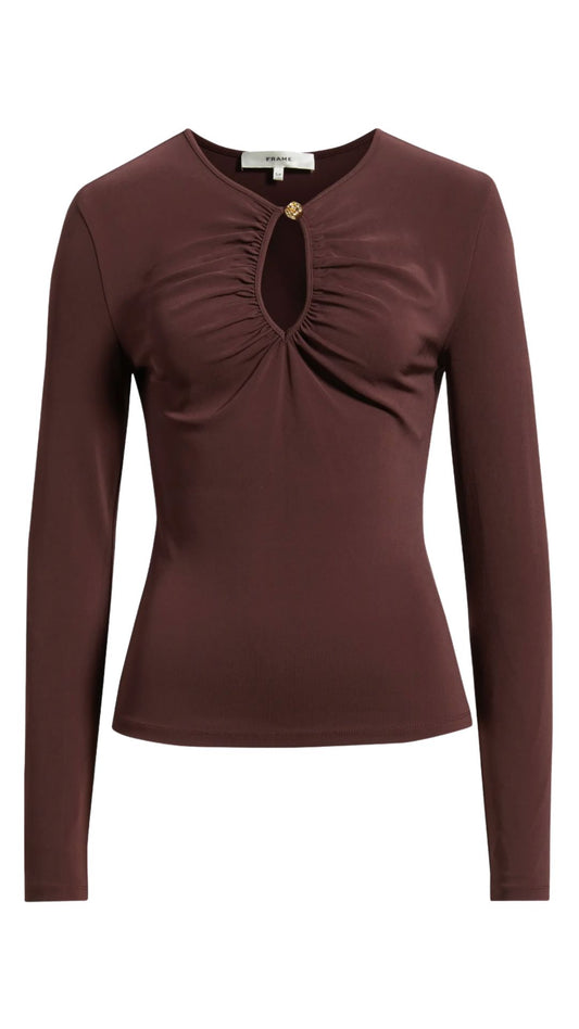 Keyhole Top-Tops/Blouses-Uniquities